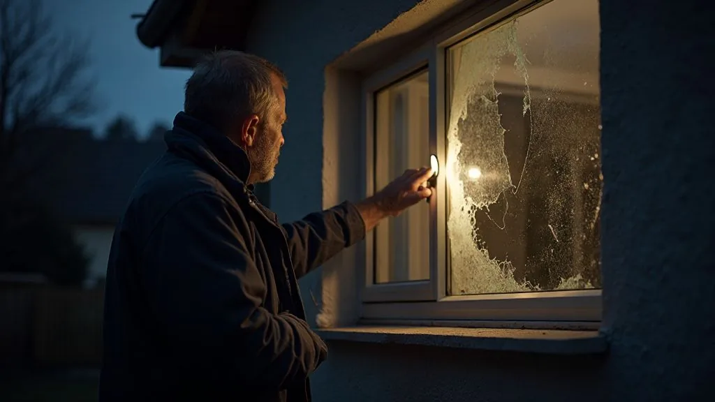 Ball durch Fensterscheibe