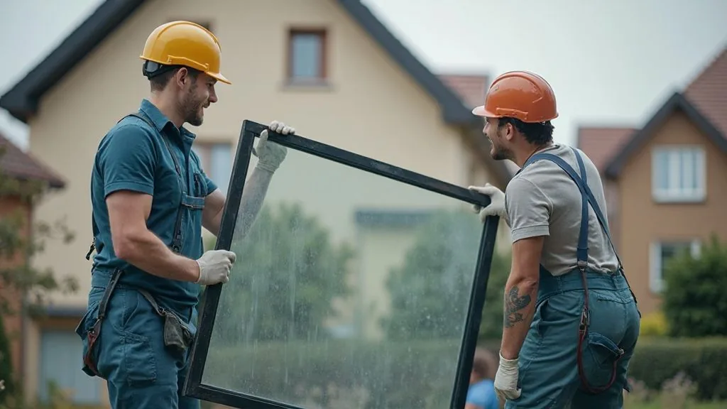 Kellerfenster eingeschlagen