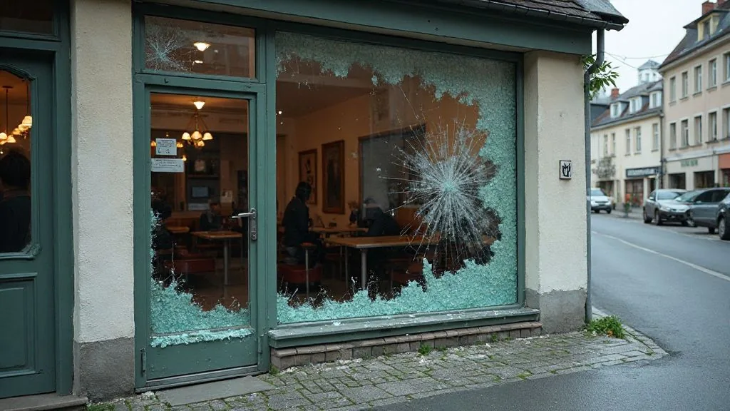 Schaufenster kaputt