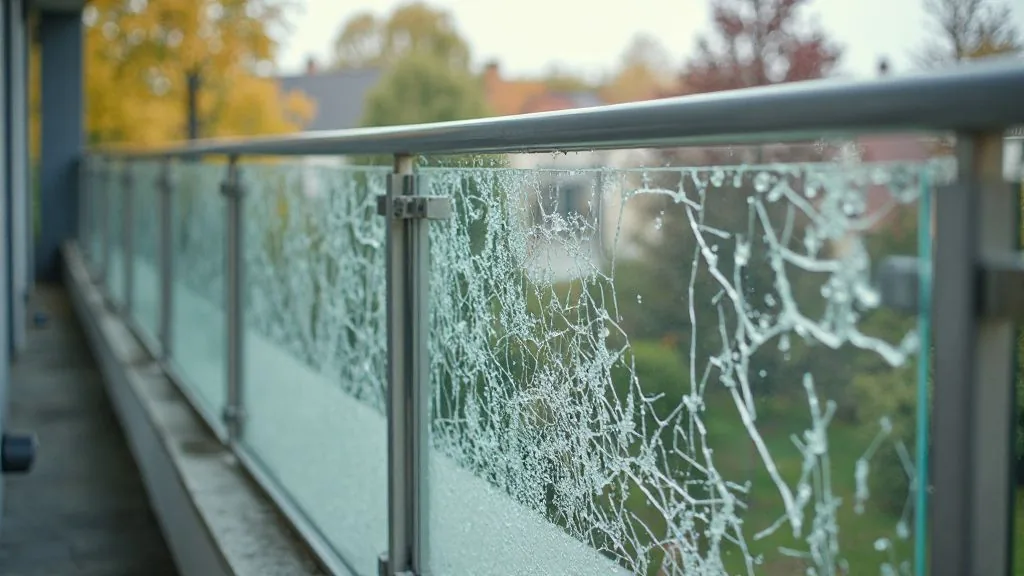 Spannungsriss im Glas