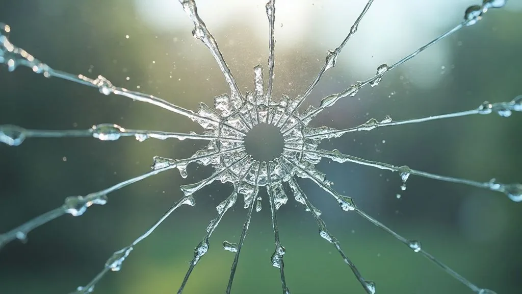 Vandalismus Glasschaden